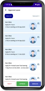 iQX1 mobile Leave